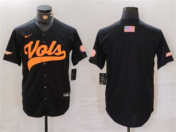 Men%27s Tennessee Volunteers Black Stitched Jersey